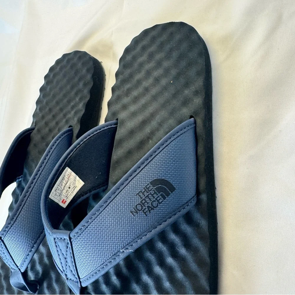 The North Face Men’s Navy and Black Flip-Flop Sandals